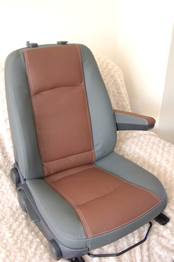 Mercedes Vito Van Drivers Seat after We made Leather Seat Cover